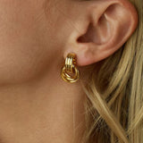 Pendientes Aros Luna en Capas