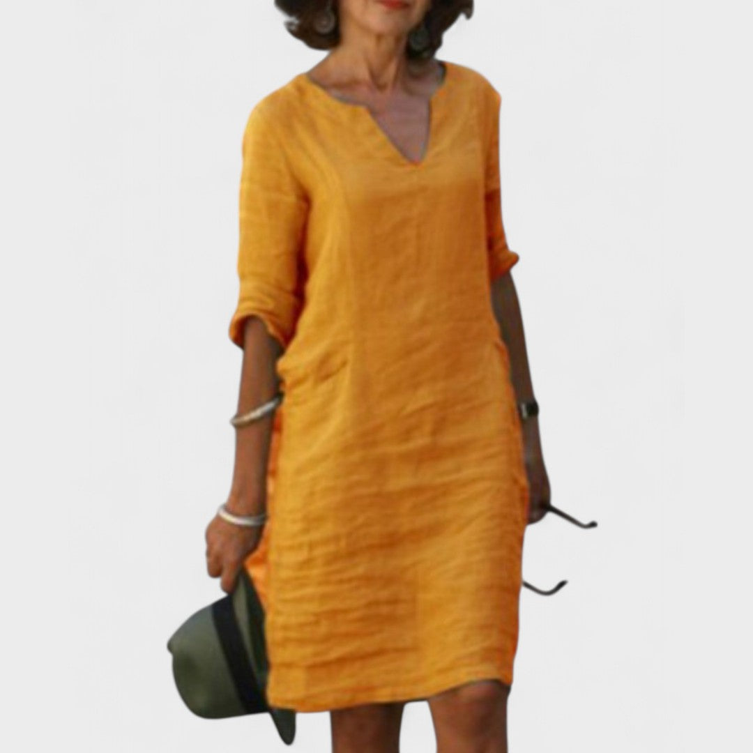 Josette | Vestido Elegante Con Escote En V