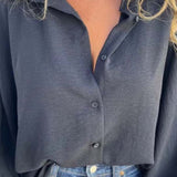 Blusa larga con botones