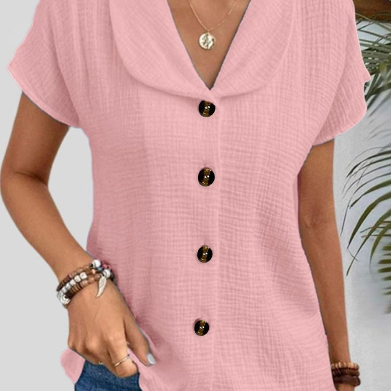 Blusa de manga corta