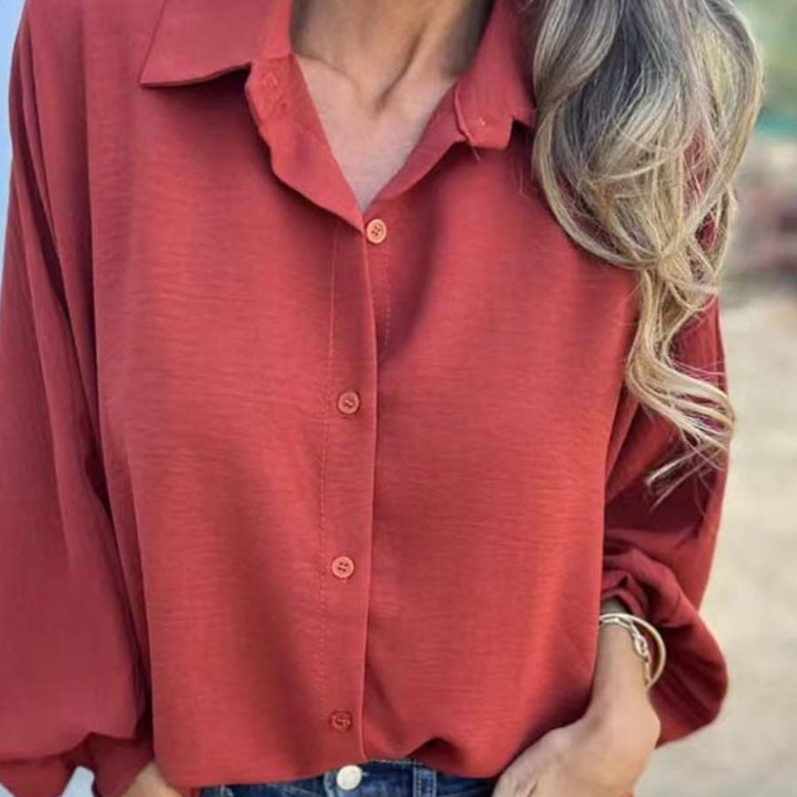 Blusa larga con botones