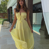 Ada - Vestido midi de tirantes