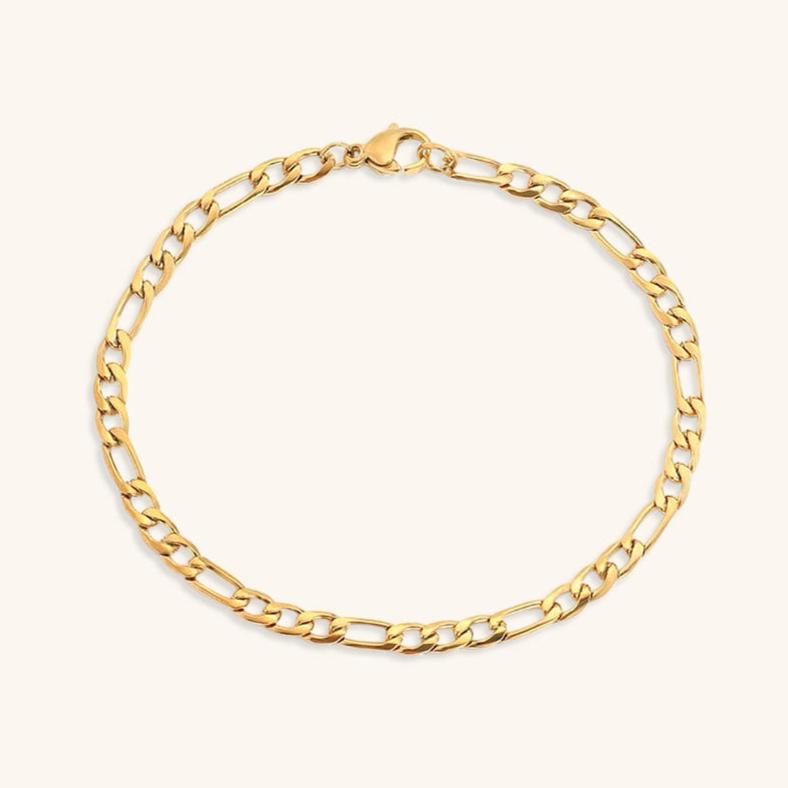 Pulsera Saturno de Cadena Dorada
