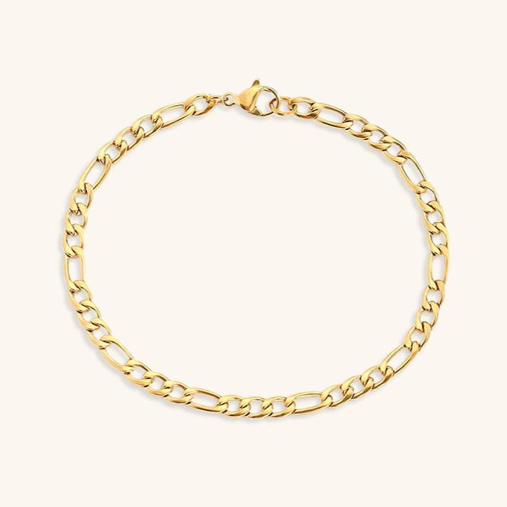 Pulsera Saturno de Cadena Dorada