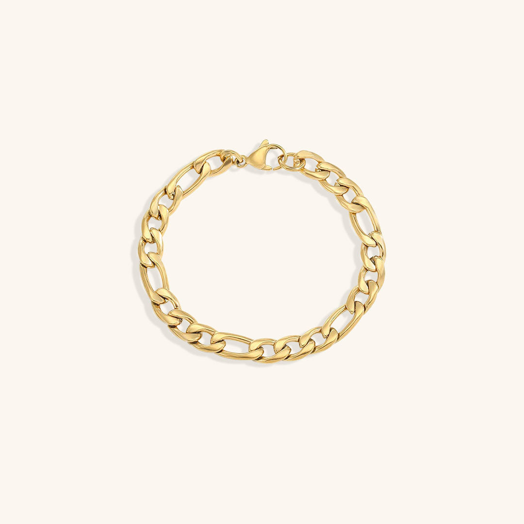 Pulsera Saturno de Cadena Dorada