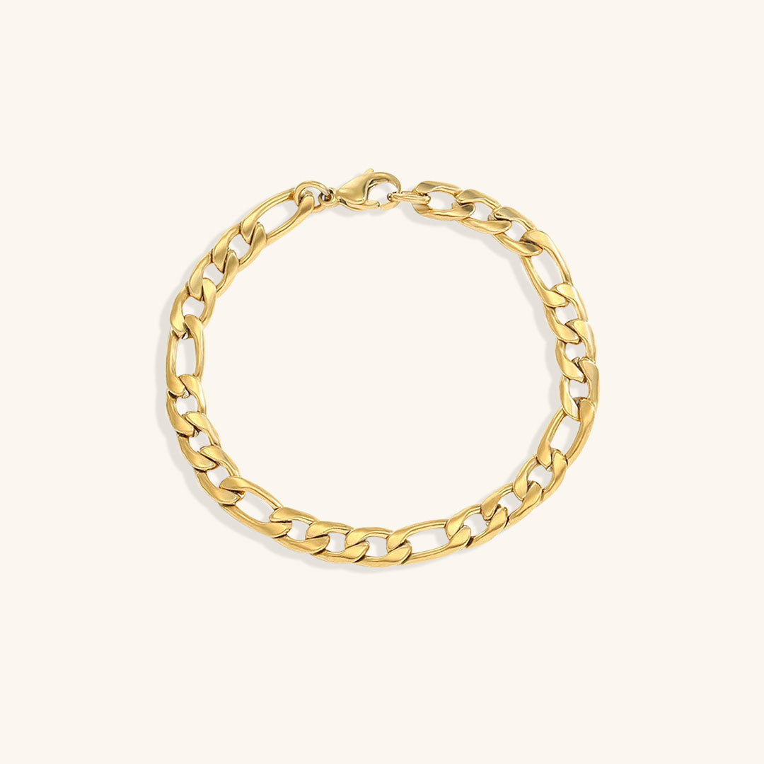 Pulsera Saturno de Cadena Dorada