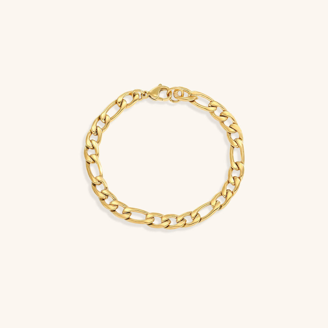 Pulsera Saturno de Cadena Dorada