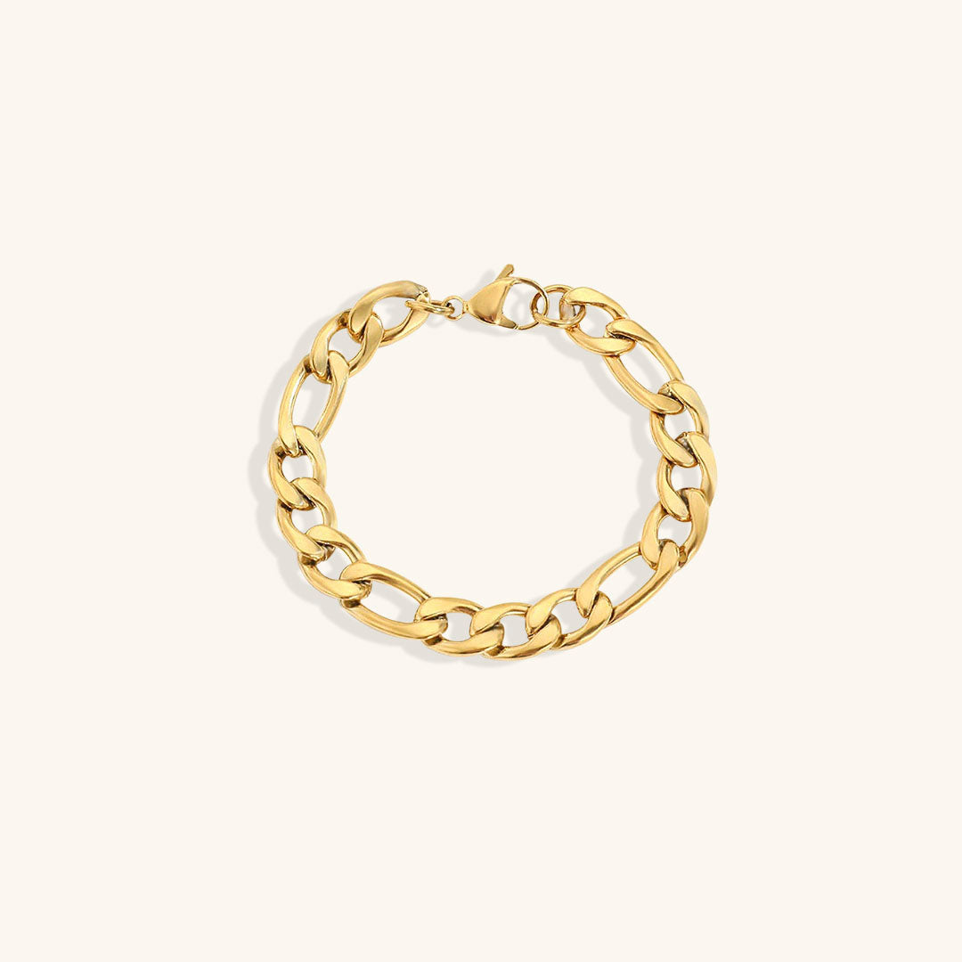 Pulsera Saturno de Cadena Dorada