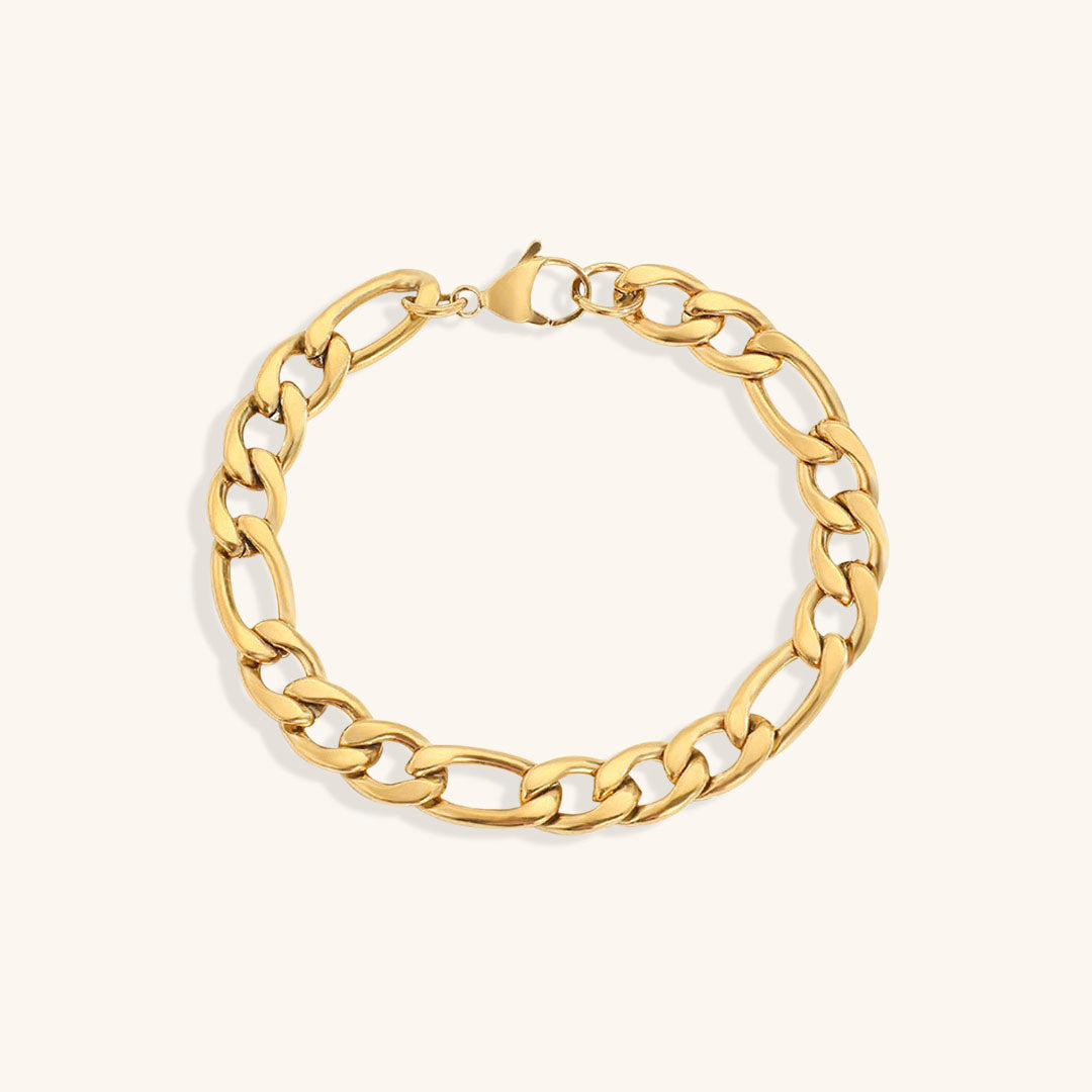 Pulsera Saturno de Cadena Dorada