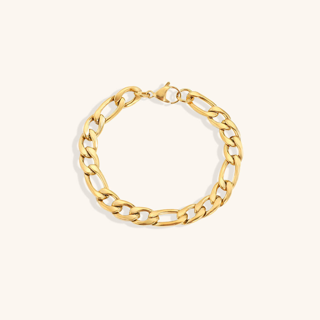 Pulsera Saturno de Cadena Dorada