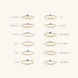 Anillo Apilable Amelia con Piedra de Nacimiento