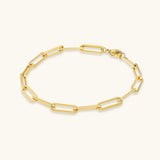 Pulsera Eloise de Oro con Diseño Paperclip