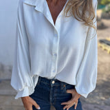 Blusa larga con botones