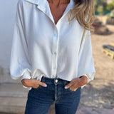 Blusa larga con botones