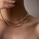 Choker Avaria con Perlas de Agua Dulce