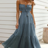 Ada - Vestido midi de tirantes