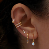 Piercing de Diamante Trio con Cierre Plano