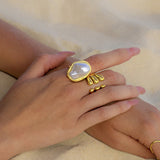 Anillo Charis de Perla en Oro