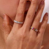 Anillo Antoinette con Simulante de Diamante en Oro