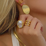 Anillo Charis de Perla en Oro