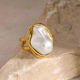 Anillo Charis de Perla en Oro