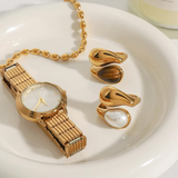 Anillo Mara con Perla Ámbar