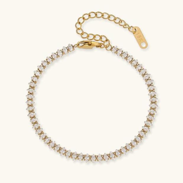 Pulsera Wisteria tipo Tennis con Diamantes