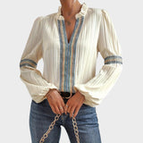 Isla | Blusa vintage con cuello en V