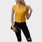 Roma | Blusa Sin Mangas Con Cuello En V